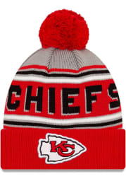 New Era Kansas City Chiefs Red Cheer Mens Knit Hat