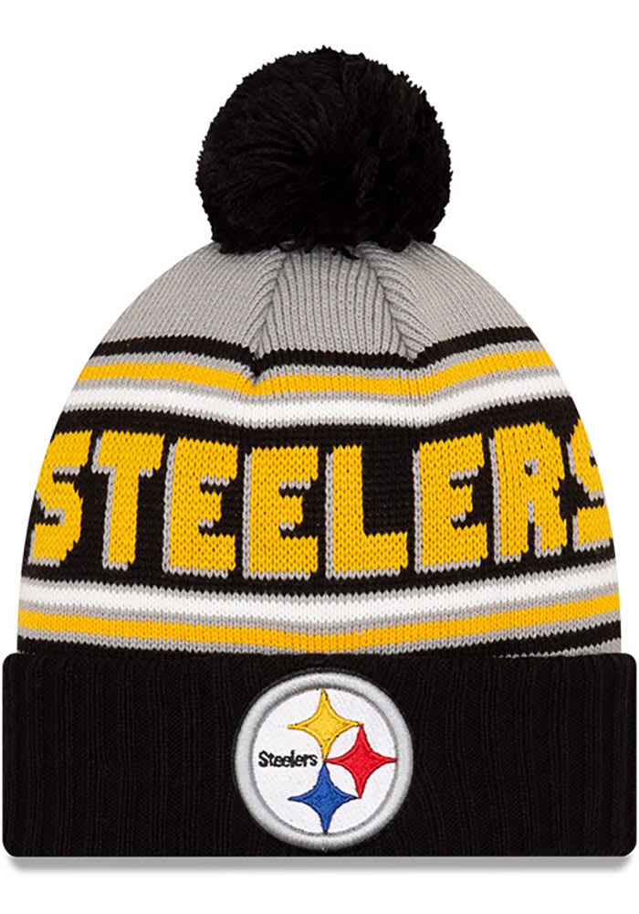 47 Brand / Men's Pittsburgh Steelers Brain Freeze Grey Knit Beanie