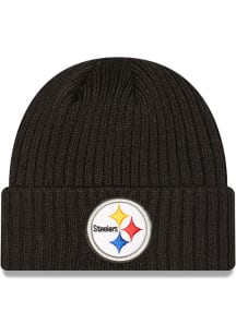 New Era Pittsburgh Steelers Black Core Classic Mens Knit Hat