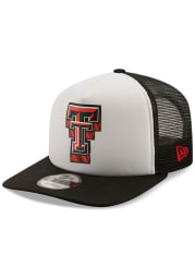 New Era Texas Tech Red Raiders White Foam Trucker 9FIFTY Mens Snapback Hat