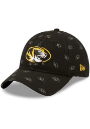 New Era Missouri Tigers Black Scatter 9TWENTY Womens Adjustable Hat