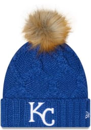 New Era Kansas City Royals Blue Luxe Womens Knit Hat