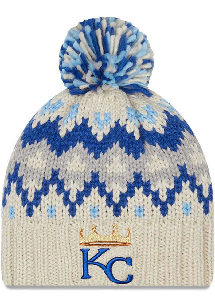 New Era Kansas City Royals White Frost Womens Knit Hat