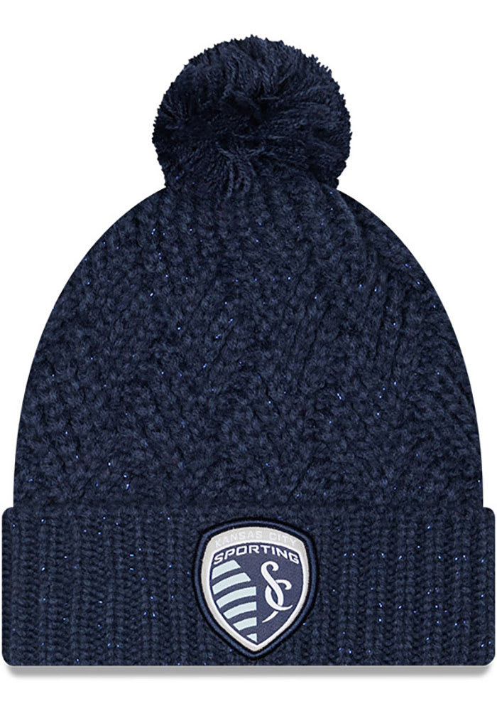 New Era Sporting Kansas City Navy Blue Brisk Womens Knit Hat