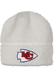 New Era Kansas City Chiefs White Fleece Womens Knit Hat