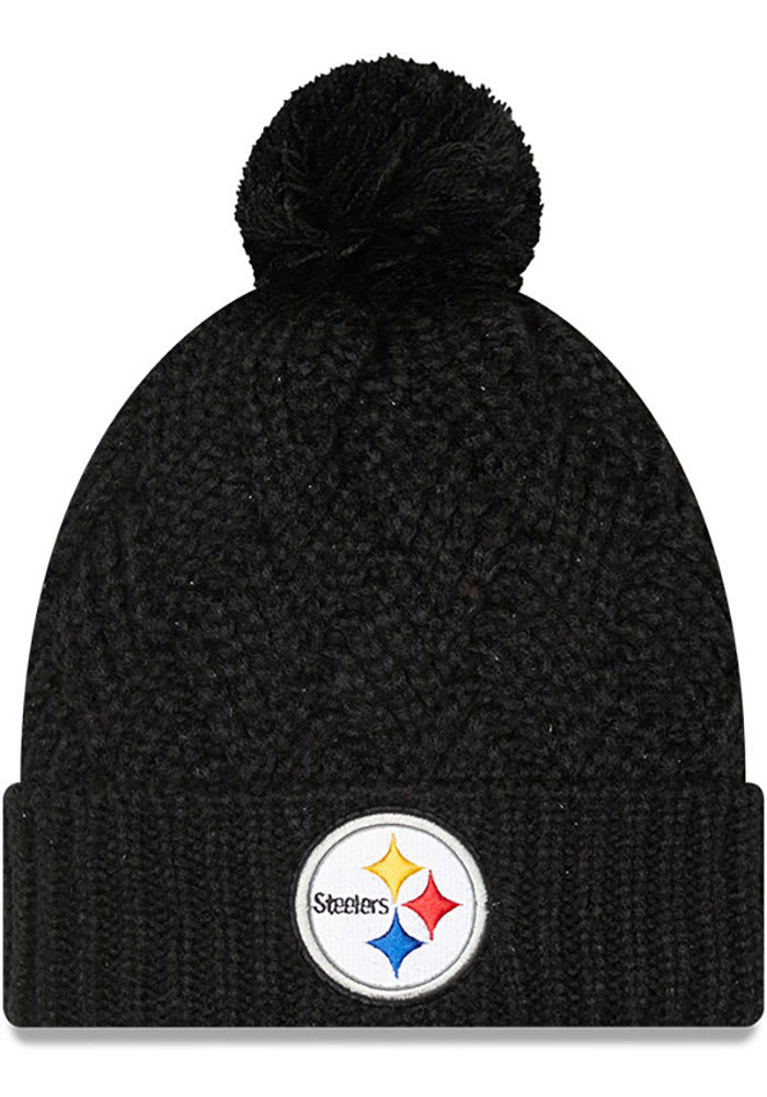 New Era Pittsburgh Steelers Black Brisk Womens Knit Hat