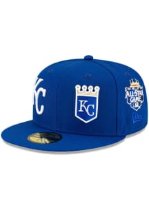 New Era Kansas City Royals Mens Blue Patch Pride 59FIFTY Fitted Hat