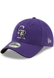 New Era Colorado Rockies Core Classic Replica 9TWENTY Adjustable Hat - Purple