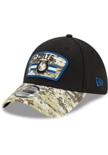 New Era Indianapolis Colts Mens Black 2021 Salute to Service 39THIRTY Flex Hat