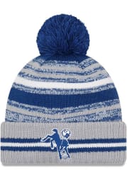 New Era Indianapolis Colts Blue Retro 2021 Sideline Sport Mens Knit Hat