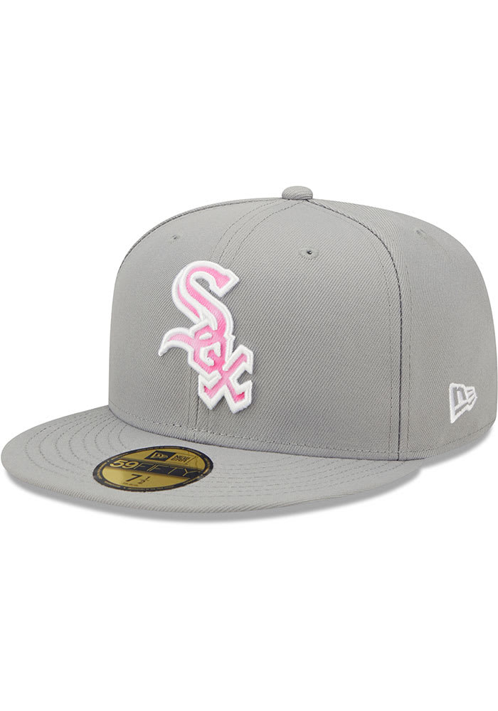New Era Chicago White Sox Mens Grey 2022 Mothers Day 59FIFTY Fitted Hat
