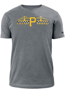 New Era Pittsburgh Pirates Grey Bridge Short Sleeve T Shirt