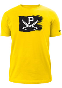 New Era Pittsburgh Pirates Gold Flag Short Sleeve T Shirt