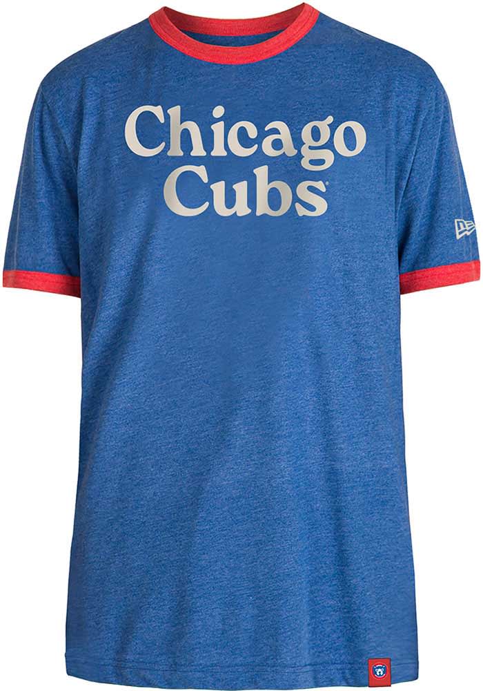 Chicago Cubs Ladies Retro Script Ringer T-Shirt