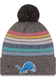 New Era Detroit Lions Grey 2021 Crucial Catch W Knit Womens Knit Hat