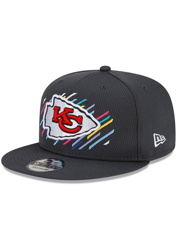 New Era Kansas City Chiefs Grey 2021 Crucial Catch 9FIFTY Mens Snapback Hat