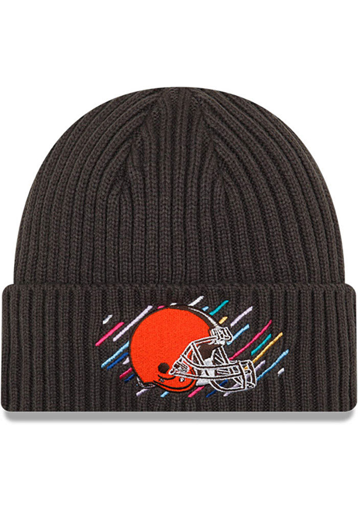 New Era Cleveland Browns Grey 2021 Crucial Catch Knit Mens Knit Hat