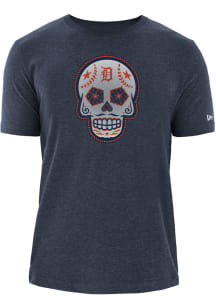 New Era Detroit Tigers Navy Blue Sugar Skull Short Sleeve T Shirt