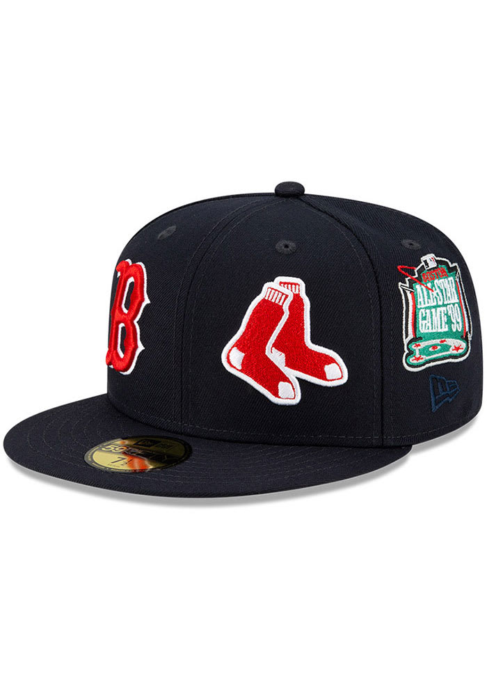 Boston Red Sox New Era Youth The League 9Forty Adjustable Hat - Navy