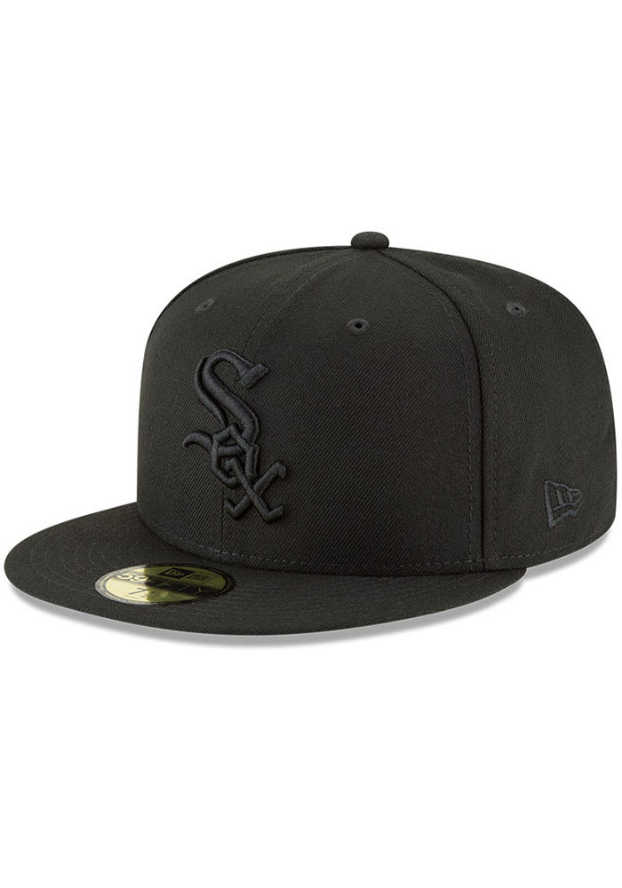 New Era Chicago White Sox Mens Black Tonal Basic 59FIFTY Fitted Hat