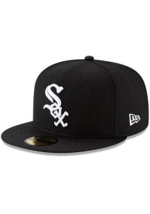 New Era Chicago White Sox Mens Black Wool 59FIFTY Fitted Hat