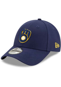 New Era Milwaukee Brewers Navy Blue Jr The League 9FORTY Youth Adjustable Hat