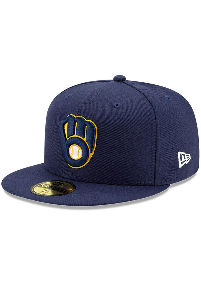 New Era Milwaukee Brewers MLB Team Classic 39THIRTY Flex Hat - Navy