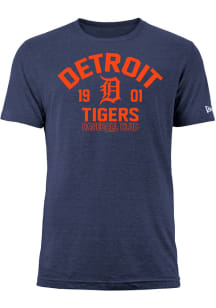 New Era Detroit Tigers Blue TRI-BLEND Short Sleeve Fashion T Shirt