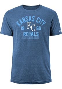 New Era Kansas City Royals Blue TRI-BLEND Short Sleeve Fashion T Shirt
