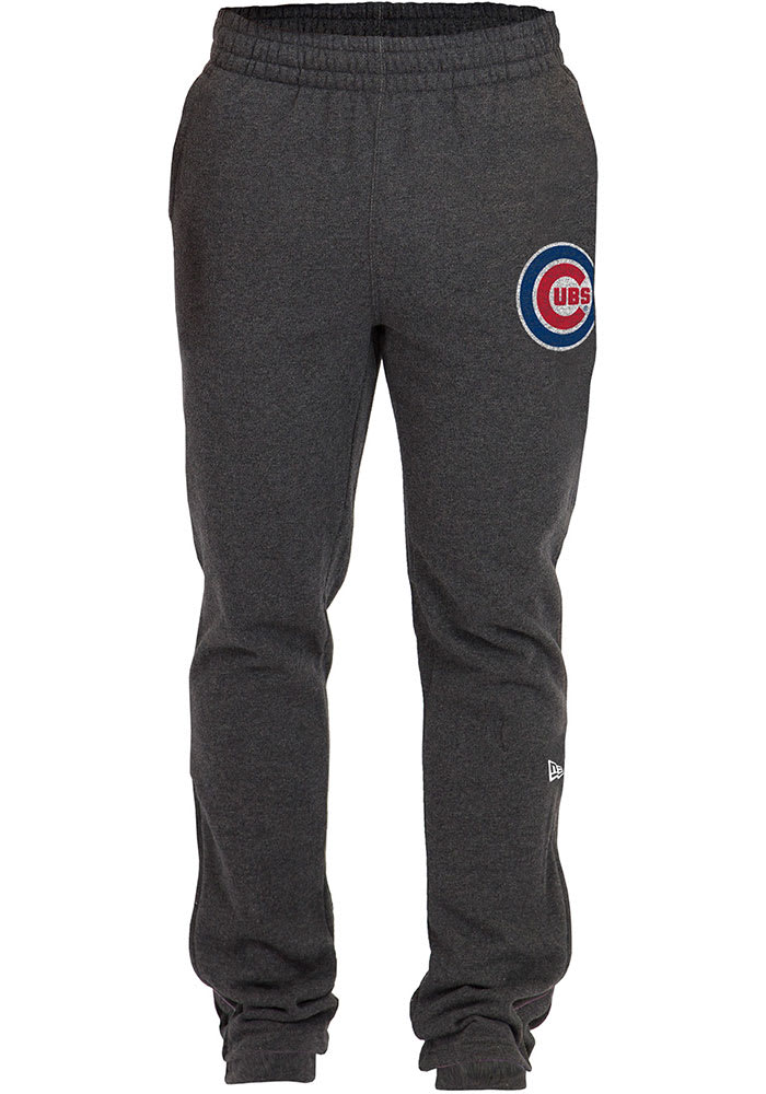 New Era Chicago Cubs Mens Charcoal Primary Logo Sweatpants