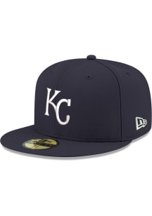 New Era Kansas City Royals Mens Navy Blue KC Royals Navy GCP Grey UV 59FIFTY Fitted Hat