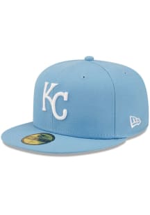 New Era Kansas City Royals Mens Blue KC Royals Sky Blue GCP Grey UV 59FIFTY Fitted Hat