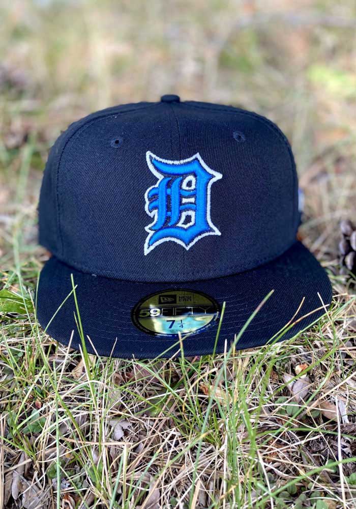 Detroit Tigers New Era Road The League 9Forty Adjustable Hat - Navy