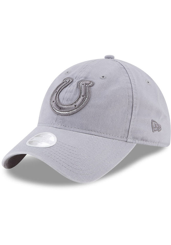 New Era Indianapolis Colts Grey Team Glisten 9TWENTY Womens Adjustable Hat