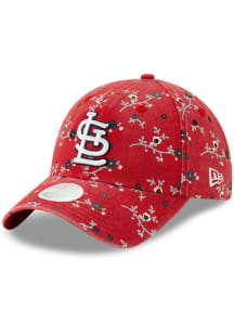 New Era St Louis Cardinals Red Blossom 9TWENTY Womens Adjustable Hat