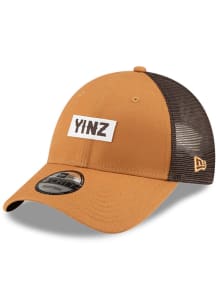 New Era Pittsburgh Pittsburgh Yinz Tonal Canvas Trucker 9FORTY Adjustable Hat - Tan