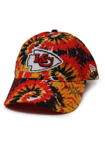 New Era Kansas City Chiefs KC Chiefs 3-Tone Tie Dye Casual Classic Adjustable Hat - Red