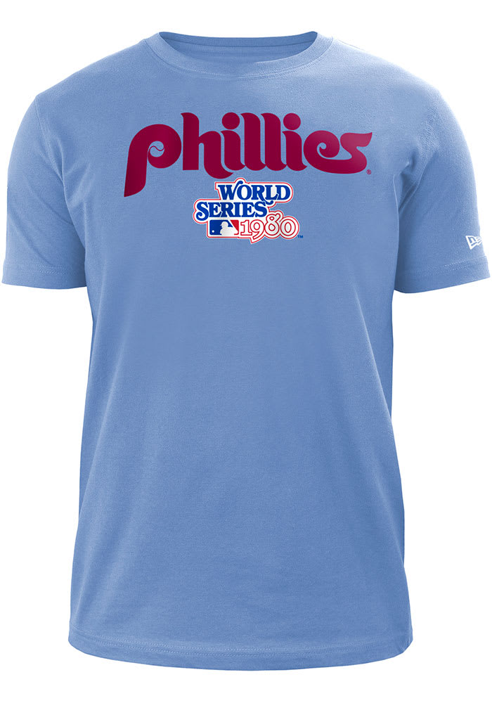 New Era Philadelphia Phillies Light Blue Patch Up Short Sleeve T Shirt