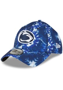 New Era Penn State Nittany Lions Penn State 3-Tone Tie Dye Casual Classic Adjustable Hat - Blue