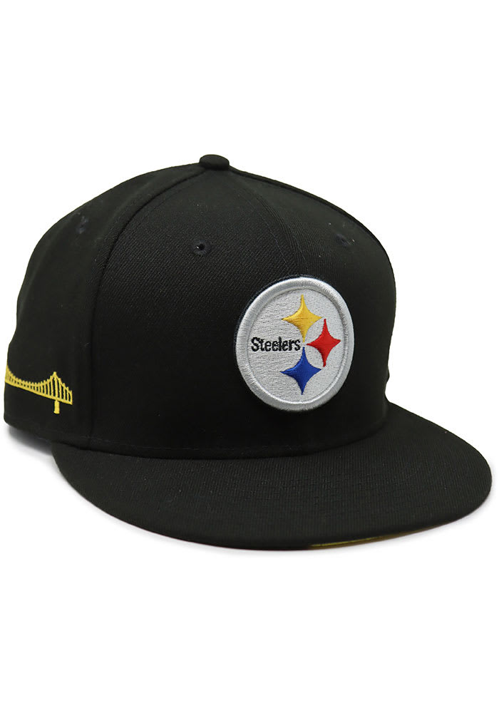 Pittsburgh Steelers CITY CLUSTER Black Fitted Hat by New Era