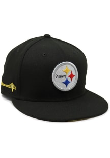 New Era Pittsburgh Steelers Mens Black Pittsburgh Steelers City Landmark UV 59FIFTY Fitted Hat