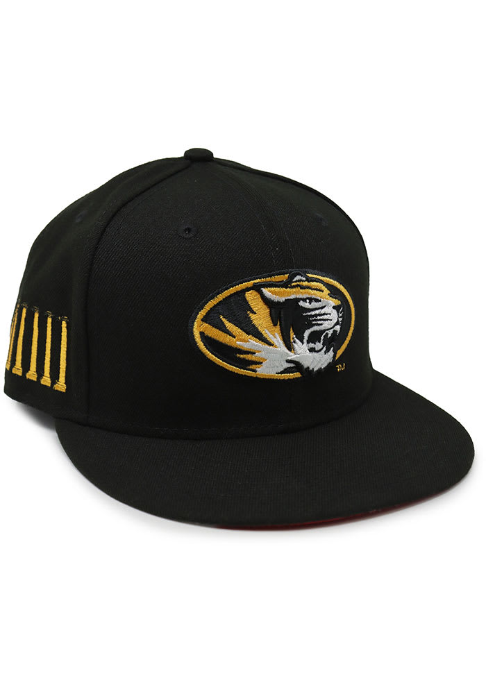 Missouri Tigers Missouri Tigers Black Landmark 59FIFTY Black New Era ...