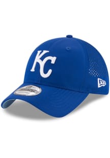 New Era Kansas City Royals KC Royals Perf 9TWENTY Adjustable Hat - Blue