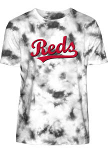 New Era Cincinnati Reds Black TEAM COLOR TIE DYE Short Sleeve Fashion T Shirt