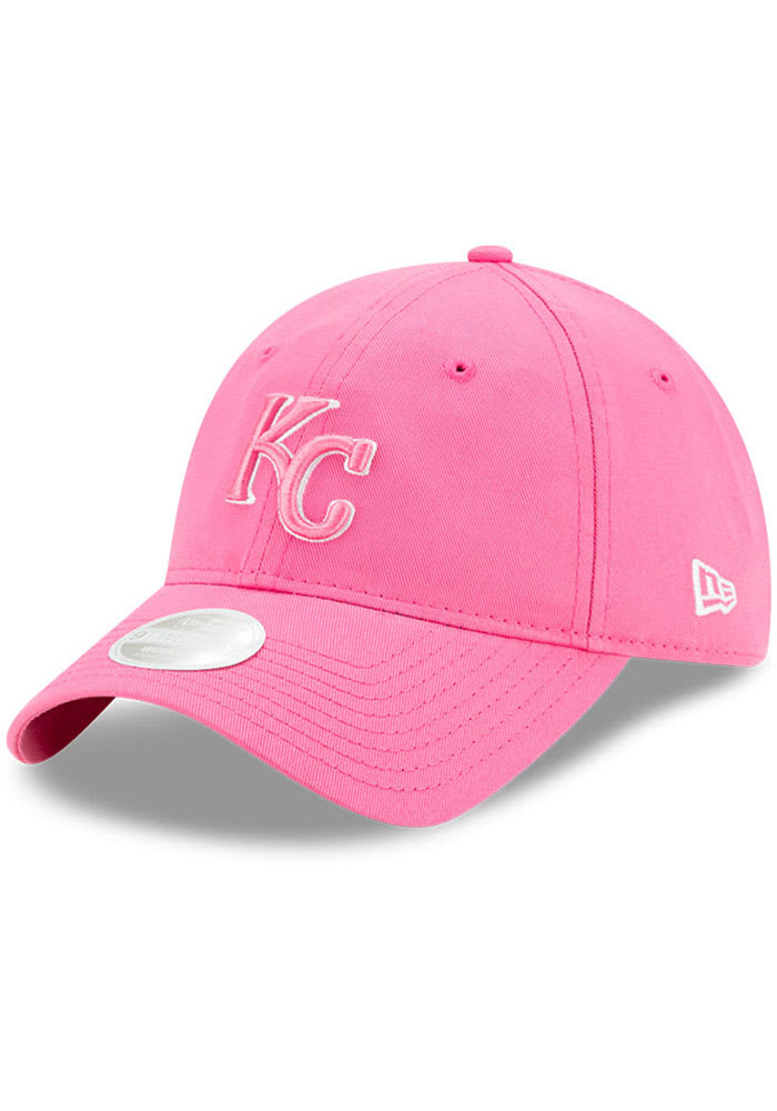 New Era Kansas City Royals KC Royals Pink MLB20 Clutch 9TWENTY Adjustable Hat - Pink