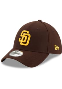 New Era San Diego Padres Mens Brown Team Classic 39THIRTY Flex Hat