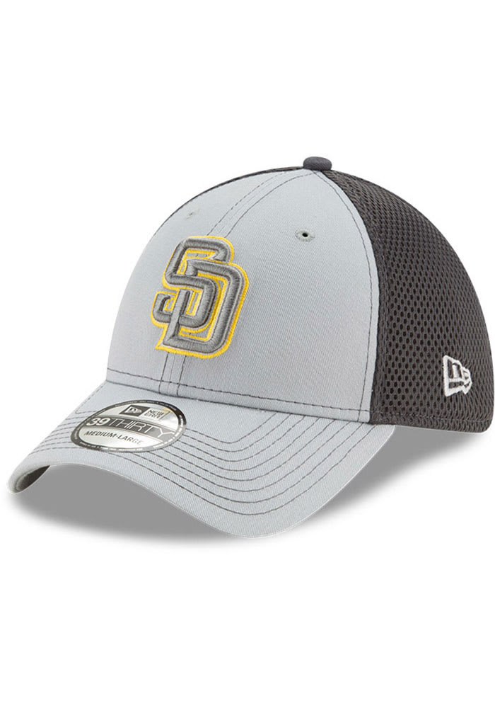 New Era Men's San Diego Padres Brown 39Thirty Neo Stretch Fit Hat