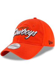 New Era Oklahoma State Cowboys Core Script 9TWENTY Adjustable Hat - Orange