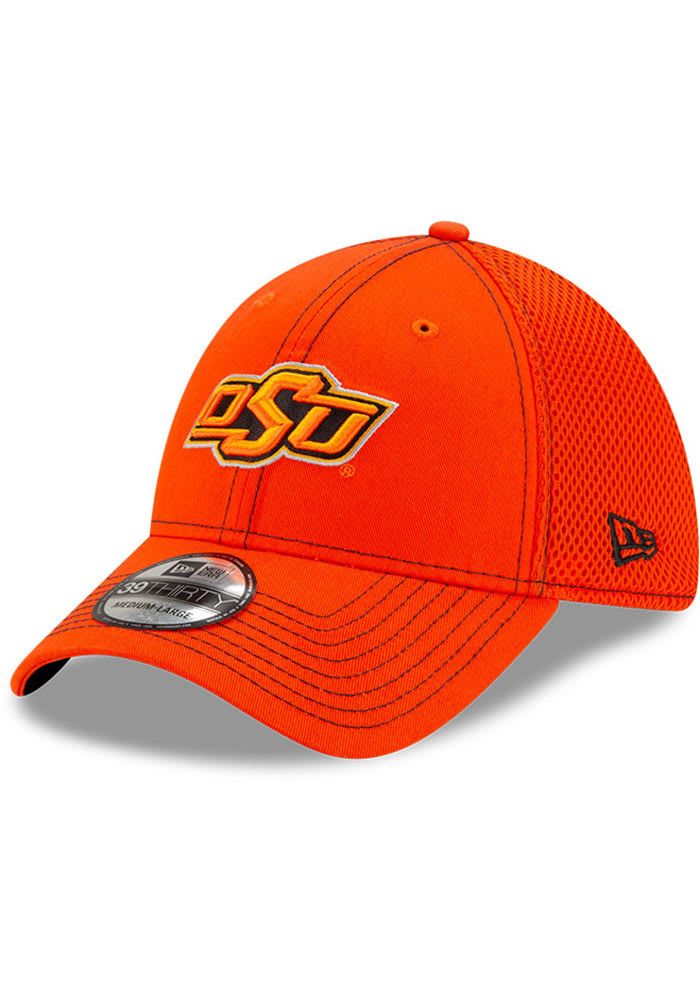 New Era Oklahoma State Cowboys Mens Orange Team Neo 39THIRTY Flex Hat