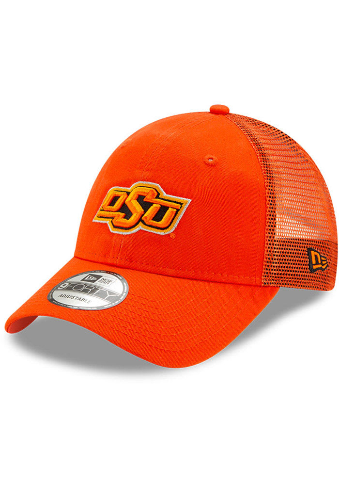New Era Oklahoma State Cowboys Trucker 9FORTY Adjustable Hat - Orange